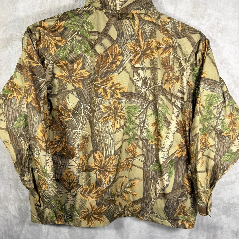 Columbia Hunting Jacket Mens XL Camo RealTree Leaf Hooded‎ Zip Outdoor Gorpcore